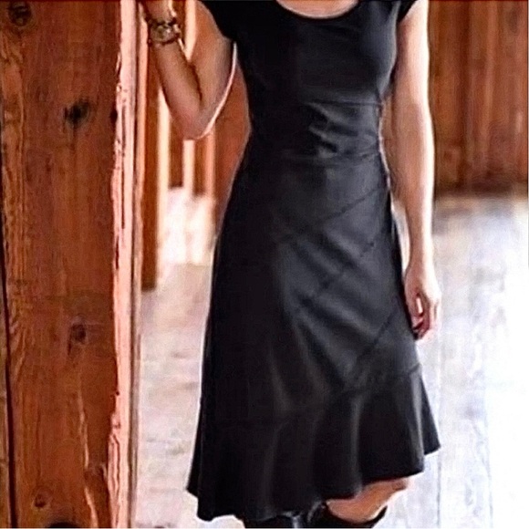 Athleta Crescendo Asymmetrical Black Dress - Picture 3 of 7